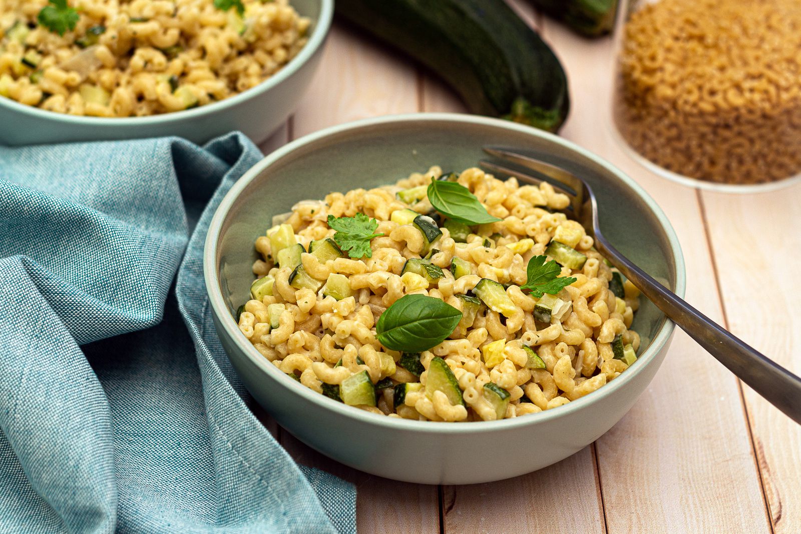 Risotto de coquillettes aux courgettes et boursin Risotto de coquillettes aux courgettes et boursin