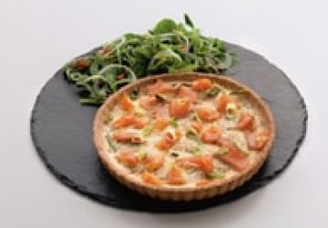 Quiche aux poireaux et saumon fumé Quiche aux poireaux et saumon fumé