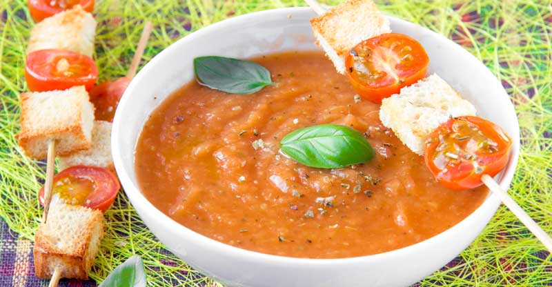 Velouté de tomates à l’italienne Velouté de tomates à l’italienne