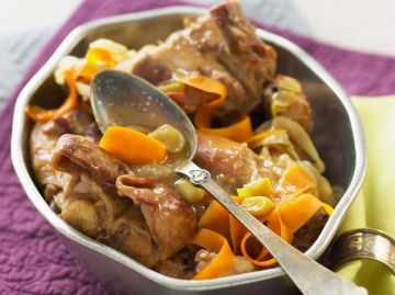 Sauté de lapin aux poivrons Sauté de lapin aux poivrons