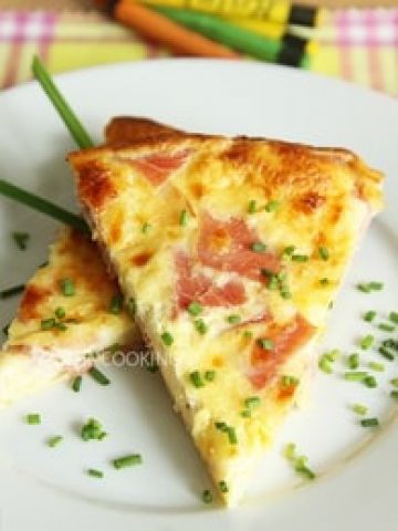 Quiche lorraine sans pâte au jambon Quiche lorraine sans pâte au jambon
