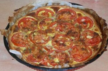 Tarte au thon et à la tomate Tarte au thon et à la tomate