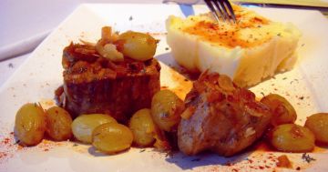 Filet mignon aux raisins Filet mignon aux raisins