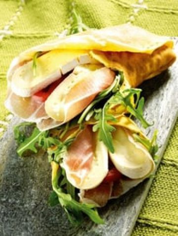 Crêpes fourrées au Reblochon Crêpes fourrées au Reblochon