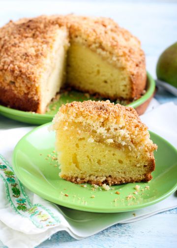 Apple crumble cake (gâteau-crumble aux pommes irlandais)