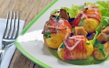 Salade cuite au lard et ses pommes de terre Salade cuite au lard et ses pommes de terre