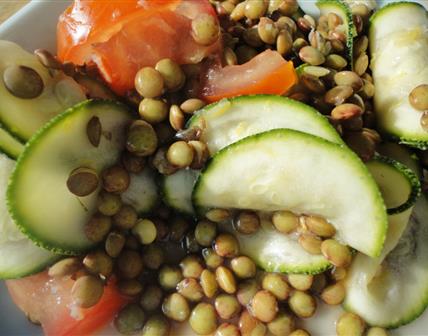 Salade de lentilles estivale - Fristouille Salade de lentilles estivale - Fristouille