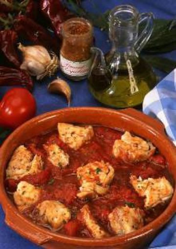 Lotte aux tomates et aux piments Lotte aux tomates et aux piments