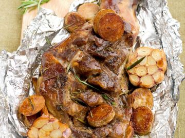 Agneau braisé en papillote Agneau braisé en papillote