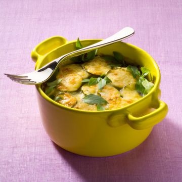 Gratin de courgettes au basilic Gratin de courgettes au basilic