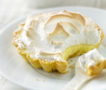 Tarte au chocolat blanc meringuée Tarte au chocolat blanc meringuée