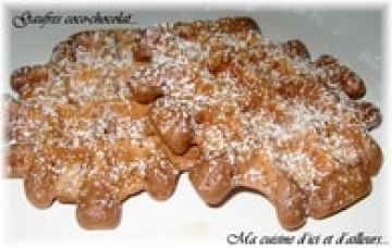 Gaufres coco-chocolat Gaufres coco-chocolat