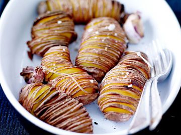 Pommes de terre en éventail Pommes de terre en éventail