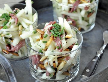 Rémoulade poire et magret fumé Rémoulade poire et magret fumé