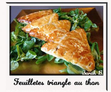 Feuilletés triangle au thon Feuilletés triangle au thon