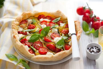 Tarte tomates-courgettes