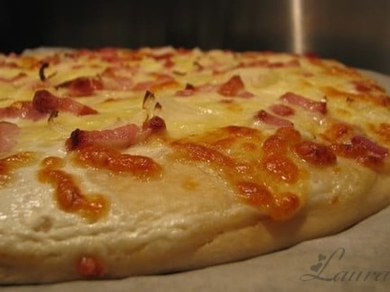 Tarte aux lardons et sa fondue d'oignons Tarte aux lardons et sa fondue d'oignons