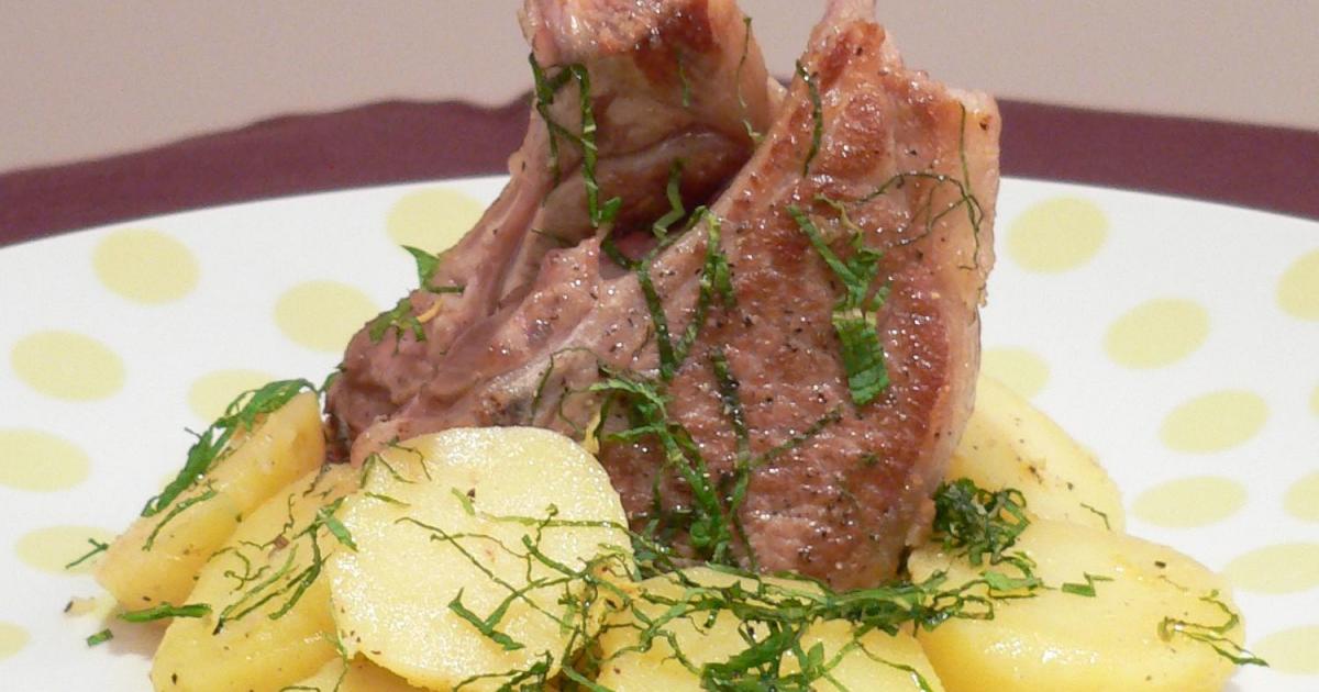 Côtes d'agneau et salade de pdt 15€ Côtes d'agneau et salade de pdt 15€