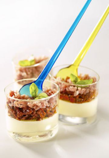 Verrine de mousse au jambon Verrine de mousse au jambon