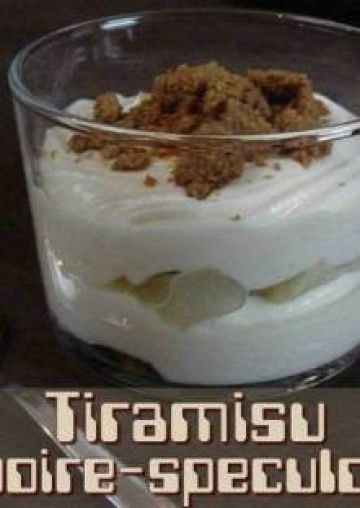 Tiramisu poire-spéculos