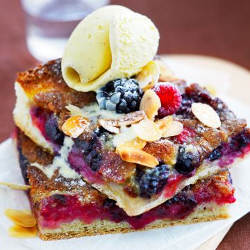 Pizza aux fruits rouges Pizza aux fruits rouges
