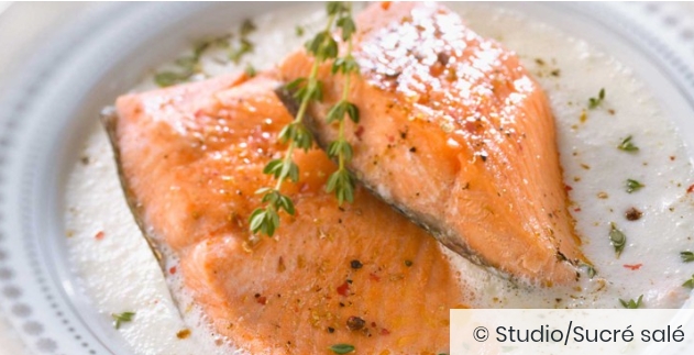 Pavé de saumon à la crème (cookeo) -> rapide