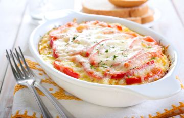 Gratin de poivrons au chèvre Gratin de poivrons au chèvre
