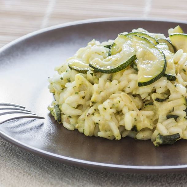 Risotto de courgettes au parmesan Risotto de courgettes au parmesan