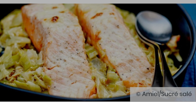 Estouffade saumon poireaux (cookeo) + riz  -> medium