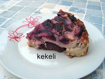 Clafoutis aux pêches de vigne