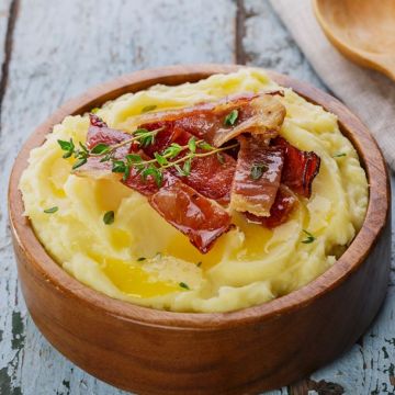 Purée de pommes de terre au bacon Purée de pommes de terre au bacon