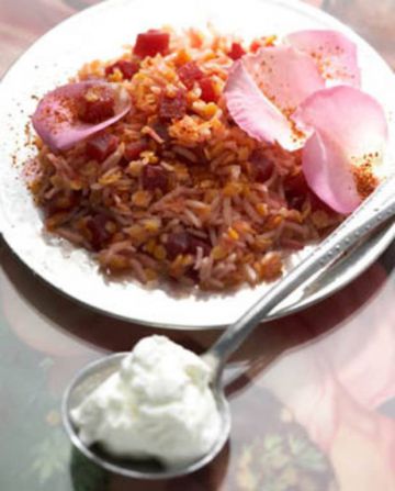 Riz, lentilles et betterave Riz, lentilles et betterave