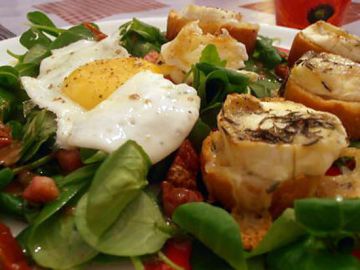 Chaud-froid de mâche et roquette Chaud-froid de mâche et roquette