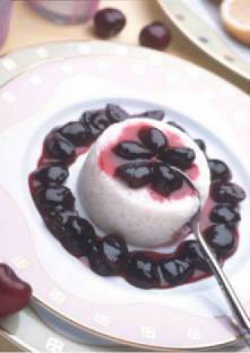 Riz au lait à la compote de cerises Riz au lait à la compote de cerises