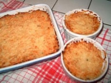 Gratin de purée de pâtisson Gratin de purée de pâtisson