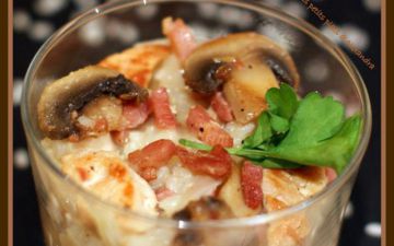 Risotto aux lardons et champignons Risotto aux lardons et champignons