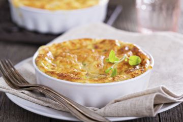 Clafoutis mozzarella parmesan jambon cru Clafoutis mozzarella parmesan jambon cru