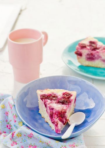 Flan amandine aux cerises