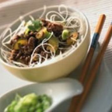 Vermicelles chinois au boeuf Vermicelles chinois au boeuf