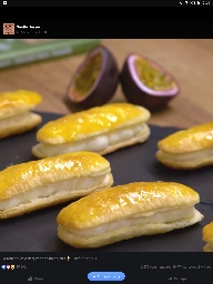 Éclair feuilleté chocolat blanc