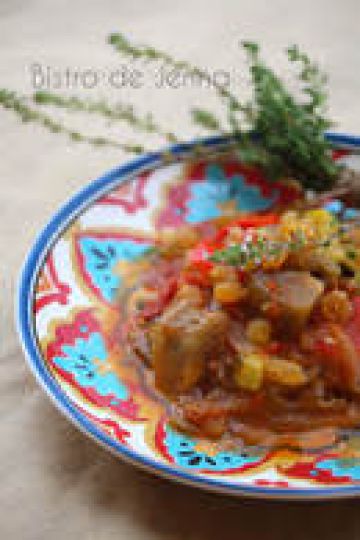 Ratatouille aux raisins secs blonds