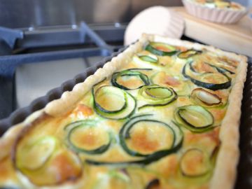Quiche à la courgette et fromage de brebis Quiche à la courgette et fromage de brebis