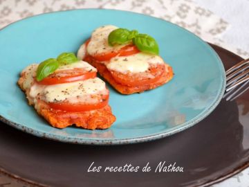 Pain perdu tomate et mozzarella Pain perdu tomate et mozzarella