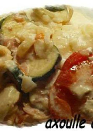 Tartiflette pomme de terre/courgette/tomate Tartiflette pomme de terre/courgette/tomate
