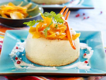 Flans de chou-fleur aux carottes Flans de chou-fleur aux carottes