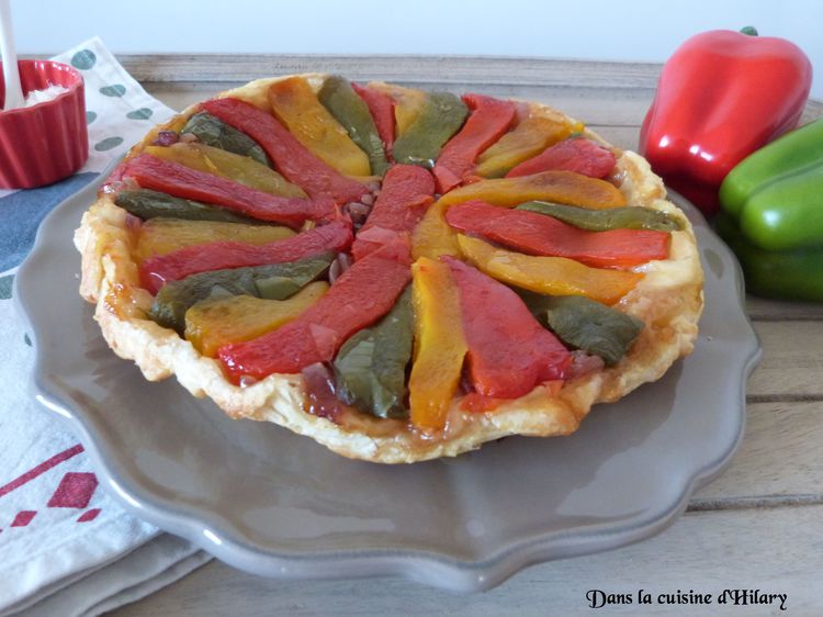 Tarte tatin aux poivrons et oignons rouges Tarte tatin aux poivrons et oignons rouges