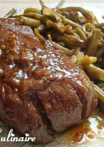 Pavé de boeuf mariné au soja Pavé de boeuf mariné au soja