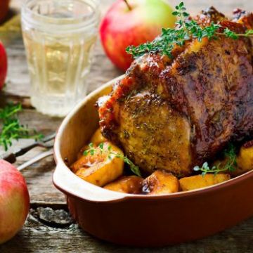 Porc mariné aux pommes Porc mariné aux pommes