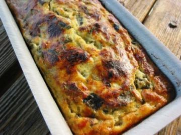 Terrine de courgettes aux herbes et gruyère