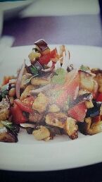 Salade tiède d'aubergines Salade tiède d'aubergines